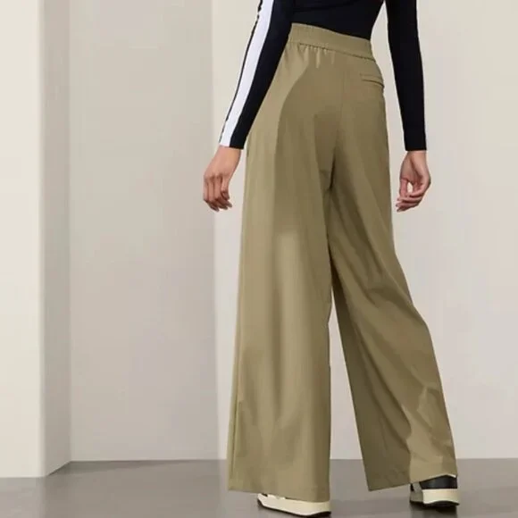 NWT Athleta Pinnacle Trousers in Olive Branch - Picture 12 of 13